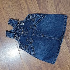 Old Navy Baby Denim Overall Dress Newborn Girl